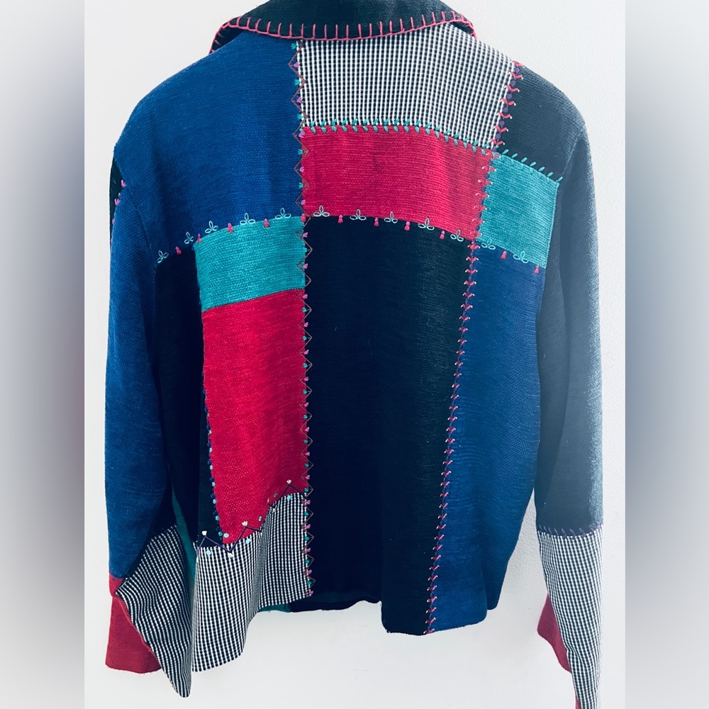 Koret Colorblock Patchwork Blazer Jacket Size L –… - image 7